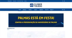 Desktop Screenshot of clebertoledo.com.br