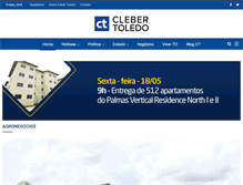 Tablet Screenshot of clebertoledo.com.br